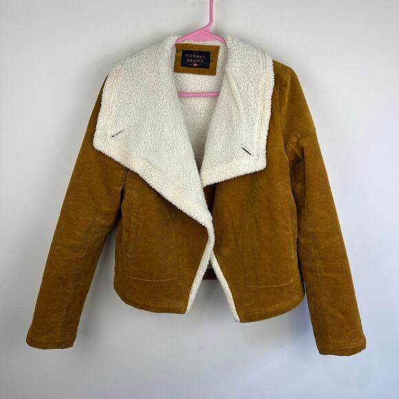 The Normal Brand Demi Corduroy Sherpa Jacket Womens Size XS - Picture 2 of 9